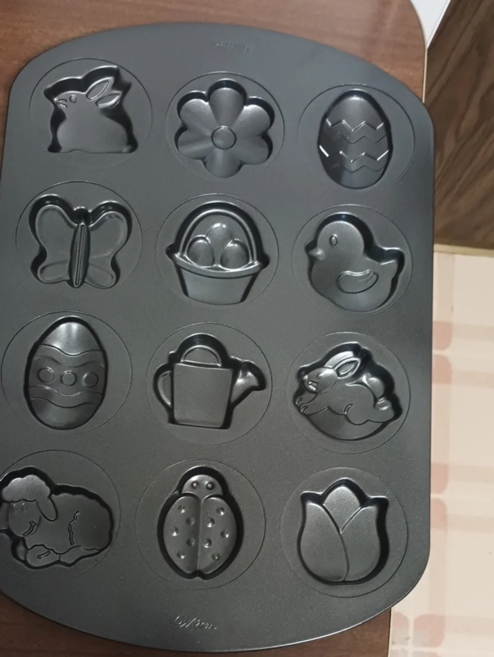 Wilton Easter Themed Nonstick Cookie Or Muffin Pan - Black